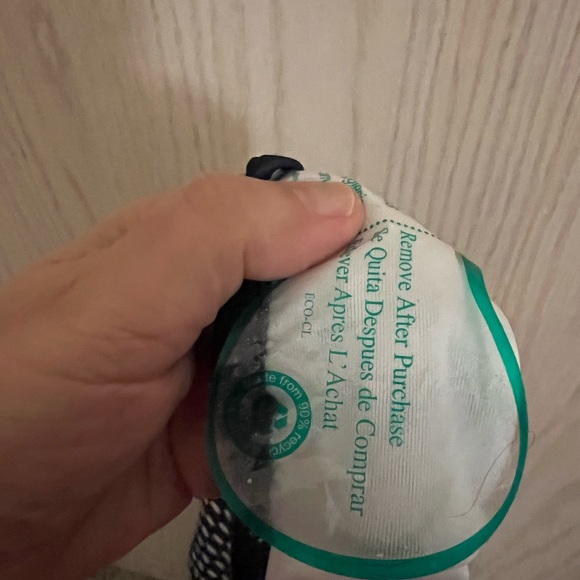 MICHAEL KORS POLKA DOT navy blue and white one piece swimsuit NWT size 12 - Picture 5 of 5